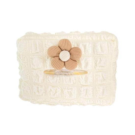 

Креативная клетчатая текстурная коробка, автомобильный тканевый декор, цветок, свободная спинка сиденья, регулируемые ремни коричневый