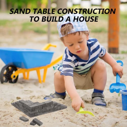 NUOLUX Miniature Brick Model Kit, 1/16 Scale, 50 Pieces, Miniature Brick Blocks, Miniature Camping, Architectural Model Materials, DIY Materials, Real