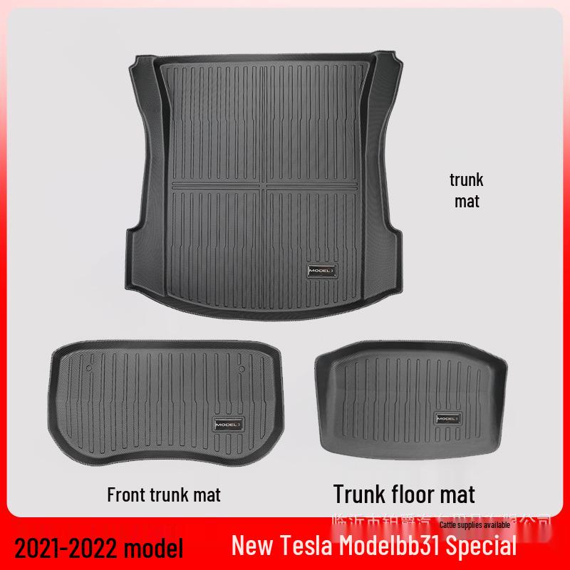 All-Weather TPE Floor & Trunk Mats for Tesla Model Y/3/S/X New Model