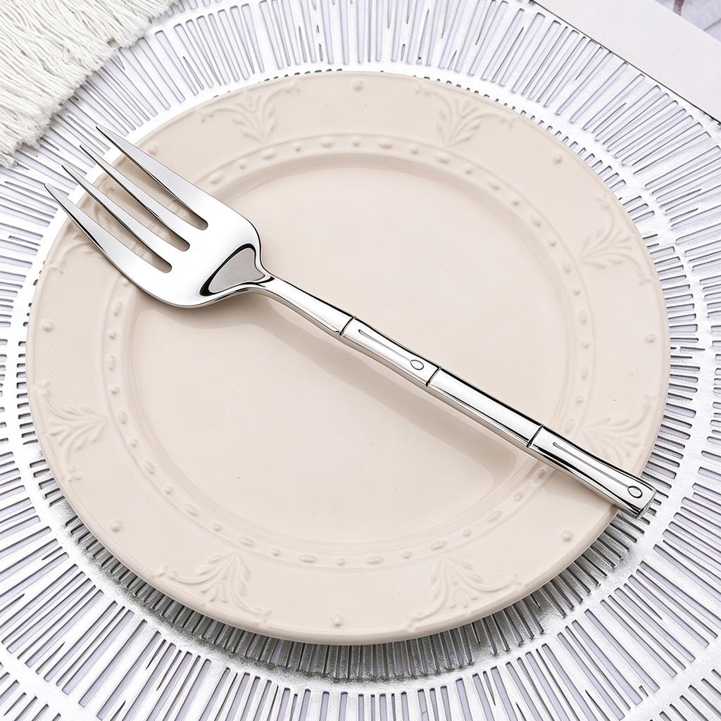 Stainless Steel Dinner Serving Fork,Mirror Polished Table Fork,1 Piece Salad Fork,Cutlery for Home Kitchen Cafe Restaurant
