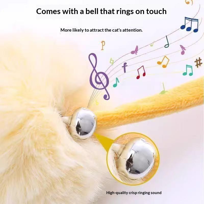 1/3Pcs Hanging Cat Toy Retractable Elastic Rope Plush Ball Teaser Wand Self Play Toy For Kitten Indoor Entertainment