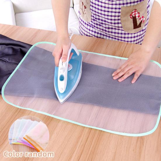 2Pcs Thermal Insulation Pad Heat-Resistant Mesh Universal Size Anti-Glare Fabric Protects Surfaces Large Board Ironing Net