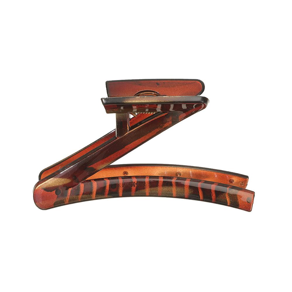 Einfache Z-förmige halbtransparente Haarspangen Haarnadel Mode Haarschmuck Große Haarklammer für Frauen Mädchen