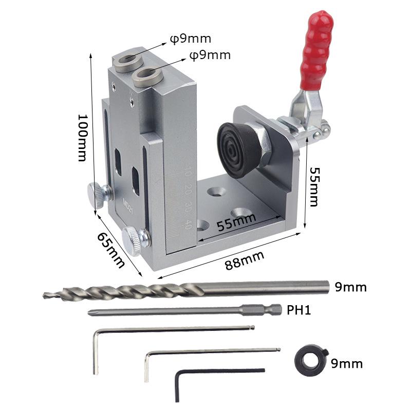 9mm Woodworking Angle Hole Punch Locator for Drill
