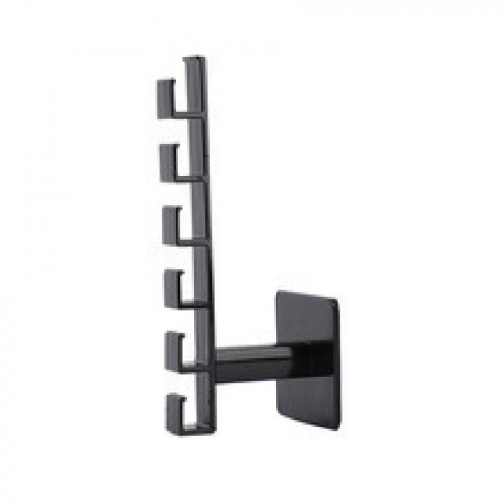 Wall Mounted Multi Clip Organizer Rack for Hair Accessories Storage with 6 Hooks Space Saving Design for Headbands Hair Ties and Hair Clips