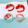 Cute Acrylic Cartoon Keychain Fruit Shape Climbing Button Carabiner Bag Pendant Hook