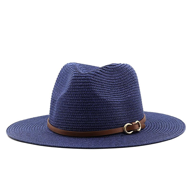 European and American style Western cowboy straw hat Women's big-brimmed outdoor sun hat Mountaineering knight hat Men's travel sun protection hat