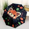 1pc Autumn Fox Automatic Opening and Closing Folding - A Good Choice for Gifts, Fashionable and Convenient Umbrella With Cute Cartoon Charac