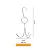 Stainless Steel Double Meat Hook for Hanging and Slaughtering