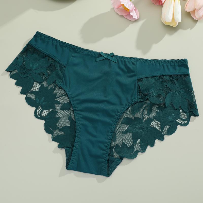 1 Stück Damen High Waist Plus Size Spitze Unterwäsche, Modisch, Atmungsaktiv, Weich und Bequem Damen Unterwäsche, Hochwertige Sexy Unterwäsche