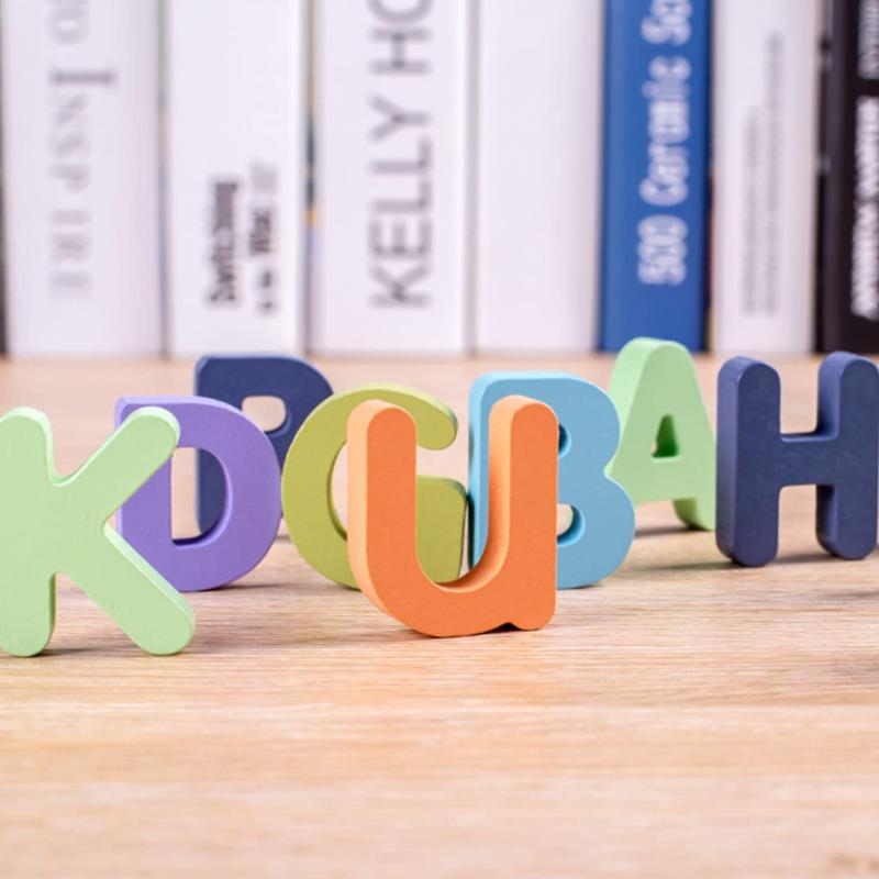 Toddlers Wooden Number And Letter Puzzle Montessori Toy Abc Alphabet Number Shape Matching Board Game Educational Toy For Kids