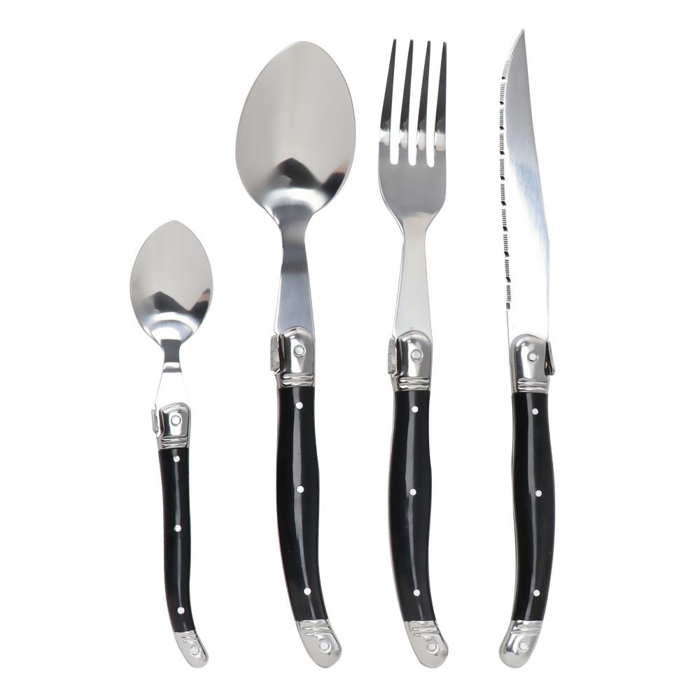 4pcs Upscale Tableware Set Stainless Steel Laguiole Dinner Knife Fork Spoon Steel Utensil Cutlery Dinner Set Dinnerware CHINA
