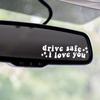 Car Rearview Reflector Sticker Auto Rearview Reflector Decals Decor Clear Font Auto Decoration Tool For Phone Case Water Bottle