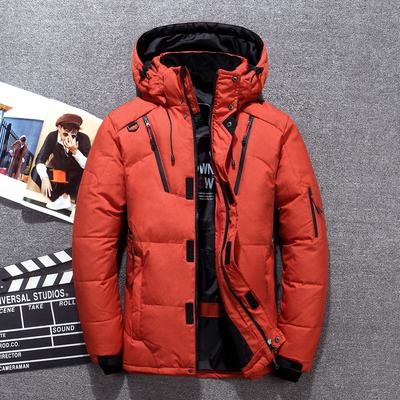 Winter Jacket Men White Duck Down Outwear Coat Parka Warm Overcoat