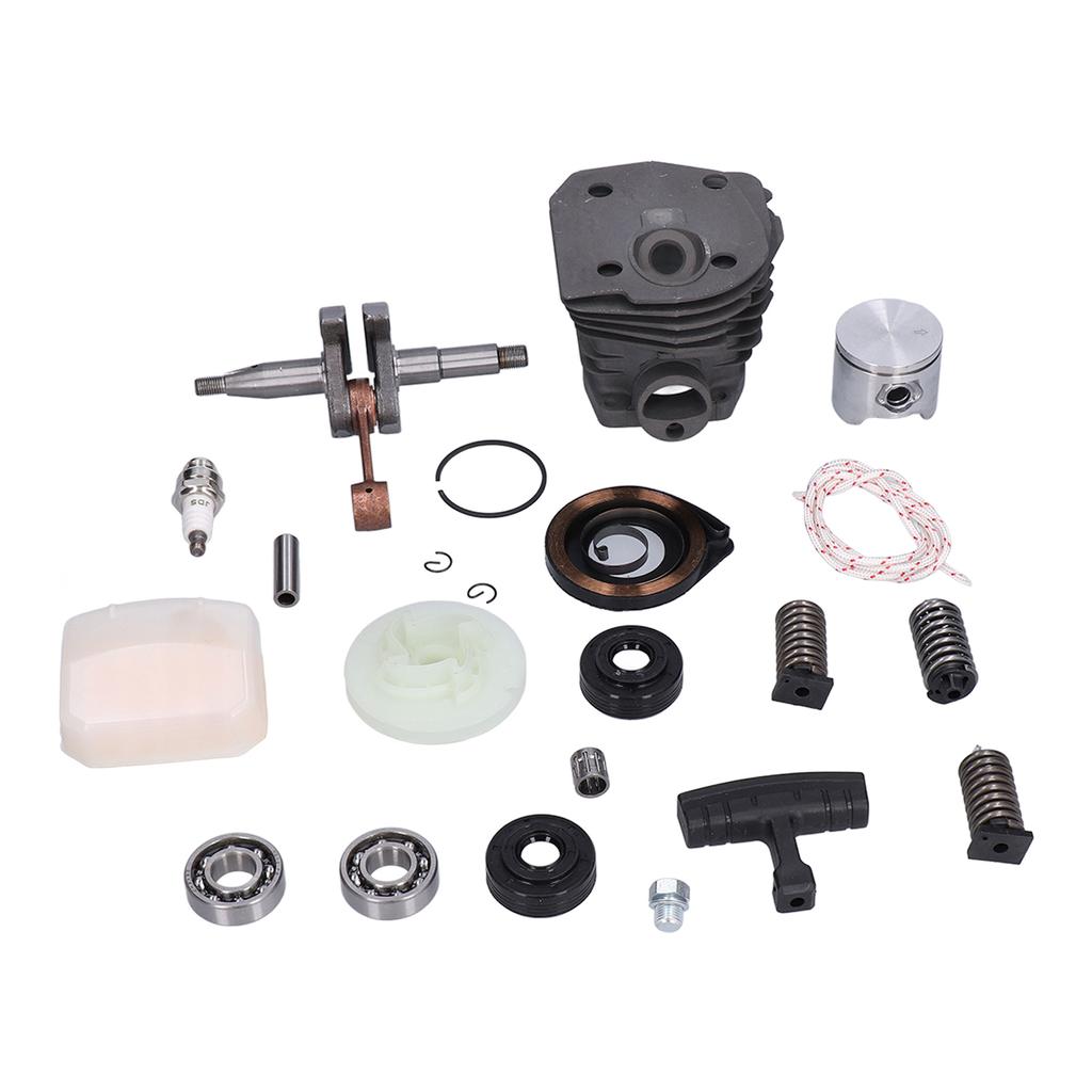 Cylinder Piston Assembly Oil Seal Crankshaft Spark Plug Kit 537253002 Replacement for Husqvarna 340