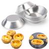 10/25/50 Stück Wiederverwendbare Aluminiumlegierung Eierkuchen-Schalenform Küchen-Backbecher Cupcake-Form Gebäck-Dessert Mini-Cupcake-Backblech