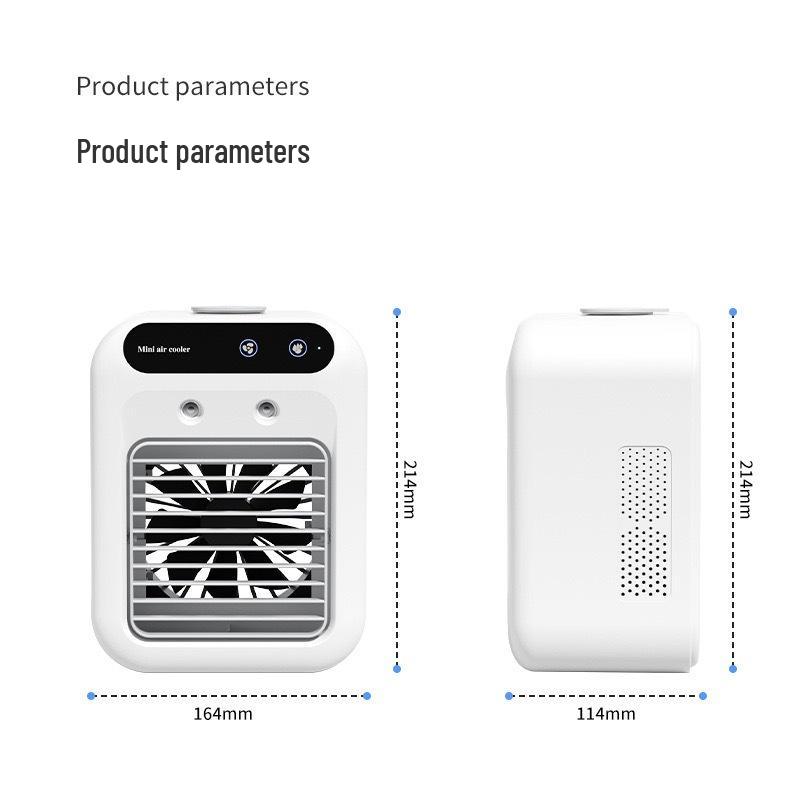 Compact Bladeless Air Conditioner and Humidifier for Office