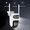 HD Waterproof Binocular Surveillance Camera, US/EU Standard - Indoor/Outdoor Wireless WiFi Monitor (5G, YI/IOT)