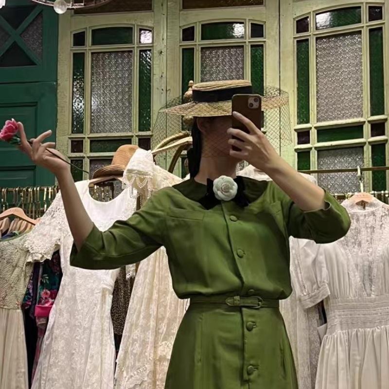 Prancūziškas vintažinis audinio meno peteliškės segės kamelijos gėlės korsazo smeigtukai marškinių apykaklės aksesuarai mados papuošalai dovanos moterims