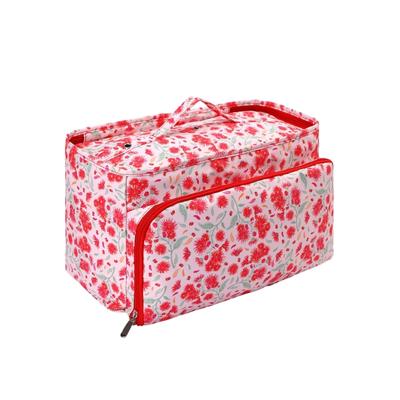 Multi Pocket Knitting Tool Storage Case with Soft Lining And Dividers Crochet Hook Organizer  with Pockets