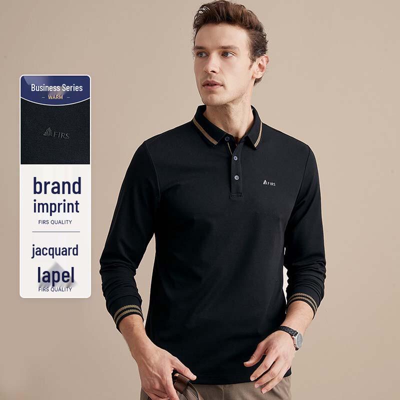 Shanshan Men s Classic Color-Block Polo Long-Sleeve Shirt 190/104A