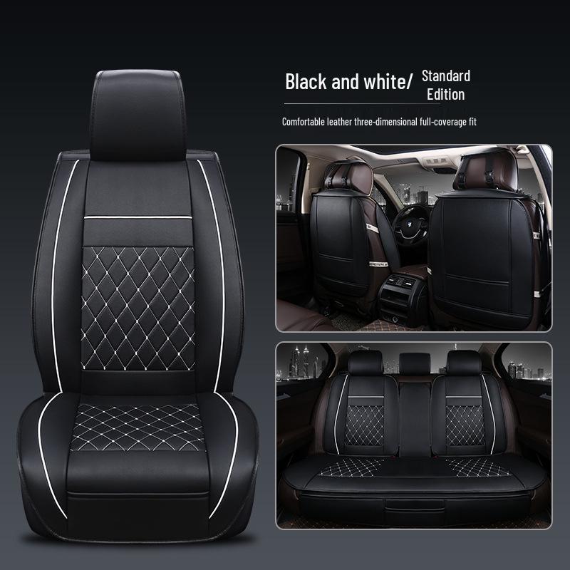 Diamond-Shaped Split Full-Surround Car Seat Cushion for All Seasons