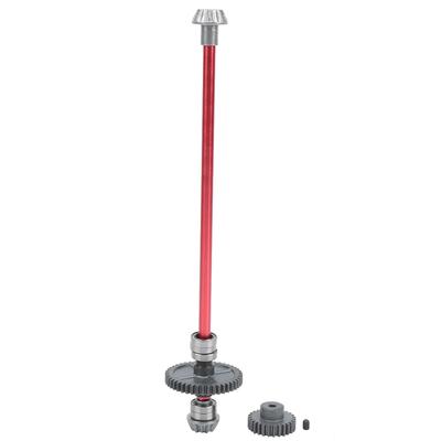 Center Transmission Shaft Assembly Motor Gear Fit for WLtoys 144001 1:14 RC Car(Red )