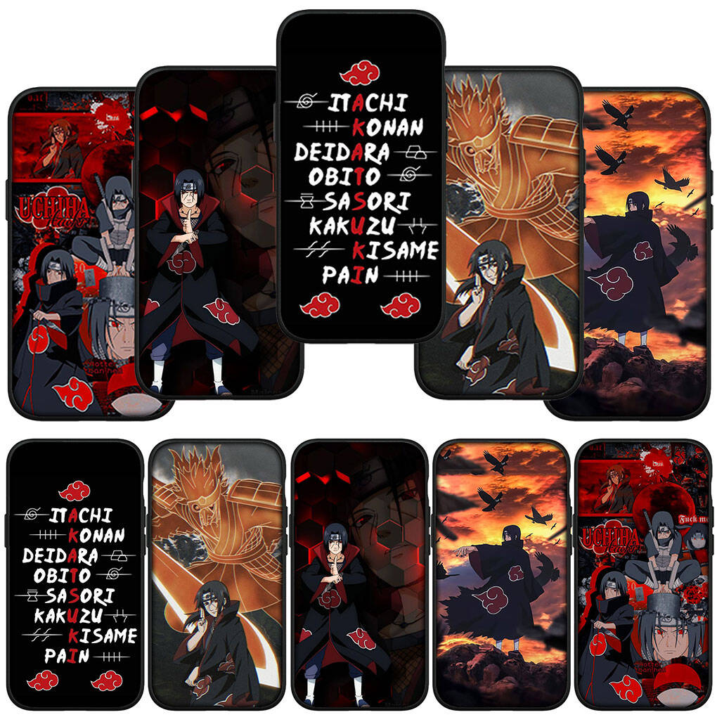 Case for Samsung Galaxy S25 S23 S24 Ultra FE Plus A05 A06 A15 A16 A36 A37 A35 A54 A55 A56 A57 A25 A26 A53 Akatsuki Poster Itachi Naruto Sasuke Cover