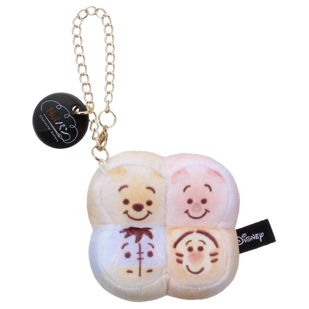 Takara Tomy Arts Disney Character Nui Pan Chain Strap Mascot Tear Bread and Tigger Plush Toys Approximately 7cm Tall (TAKARATOMY A.R.T.S) Pooh,