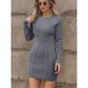 YYFS Women's Fashion Casual Fall Winter Solid Color Print Long Sleeve O-Neck Sweaters