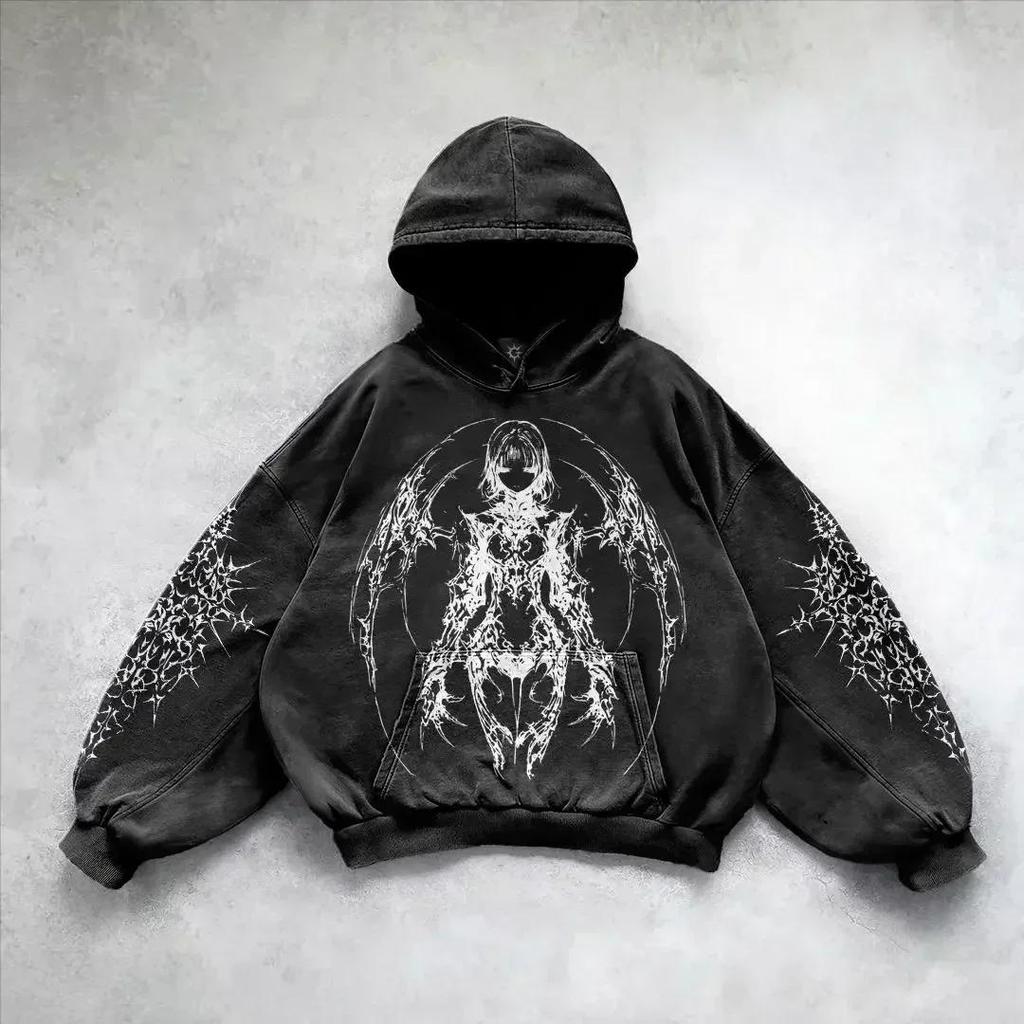 Spring Autumn Europe Fashion Hip Hop Retro Kids Hoodie Boy's Street Pullover Casual Loose Vintage Sweatshirt Girl's Hoodie Top