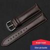 Lychee Pattern Genuine Leather Watch Strap - Soft, Breathable, Quick Release, Double-Sided Cowhide for Men & Women