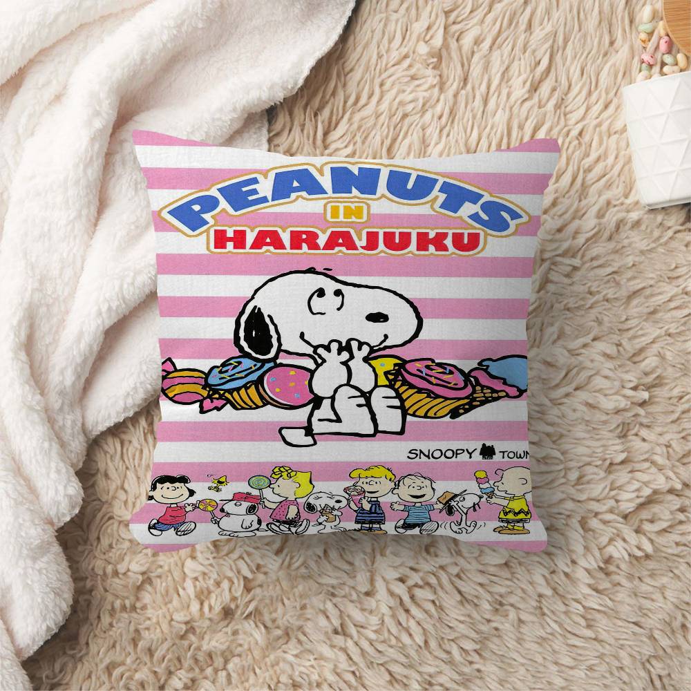 The S-Snoopy Show Cushion Cover Inches Farmhouse Decor Home Throw Pillow Covers For Couch Decorations