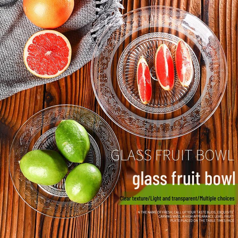 Chahua 6-inch European Style Glass Fruit Plate