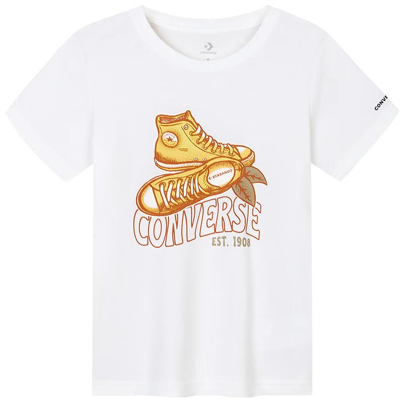 

Converse Детская унисекс хлопковая футболка с коротким рукавом с принтом 160/76