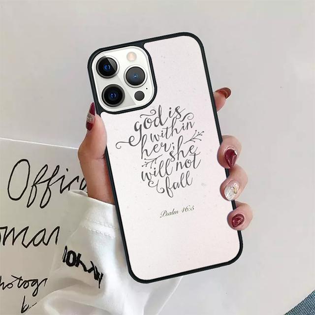 Bible Jesus Christian quotes Phone Case Cover For iPhone 17 Air 15 16 14 13 12 Pro Max 11 Pro Max Plus Coque Shell