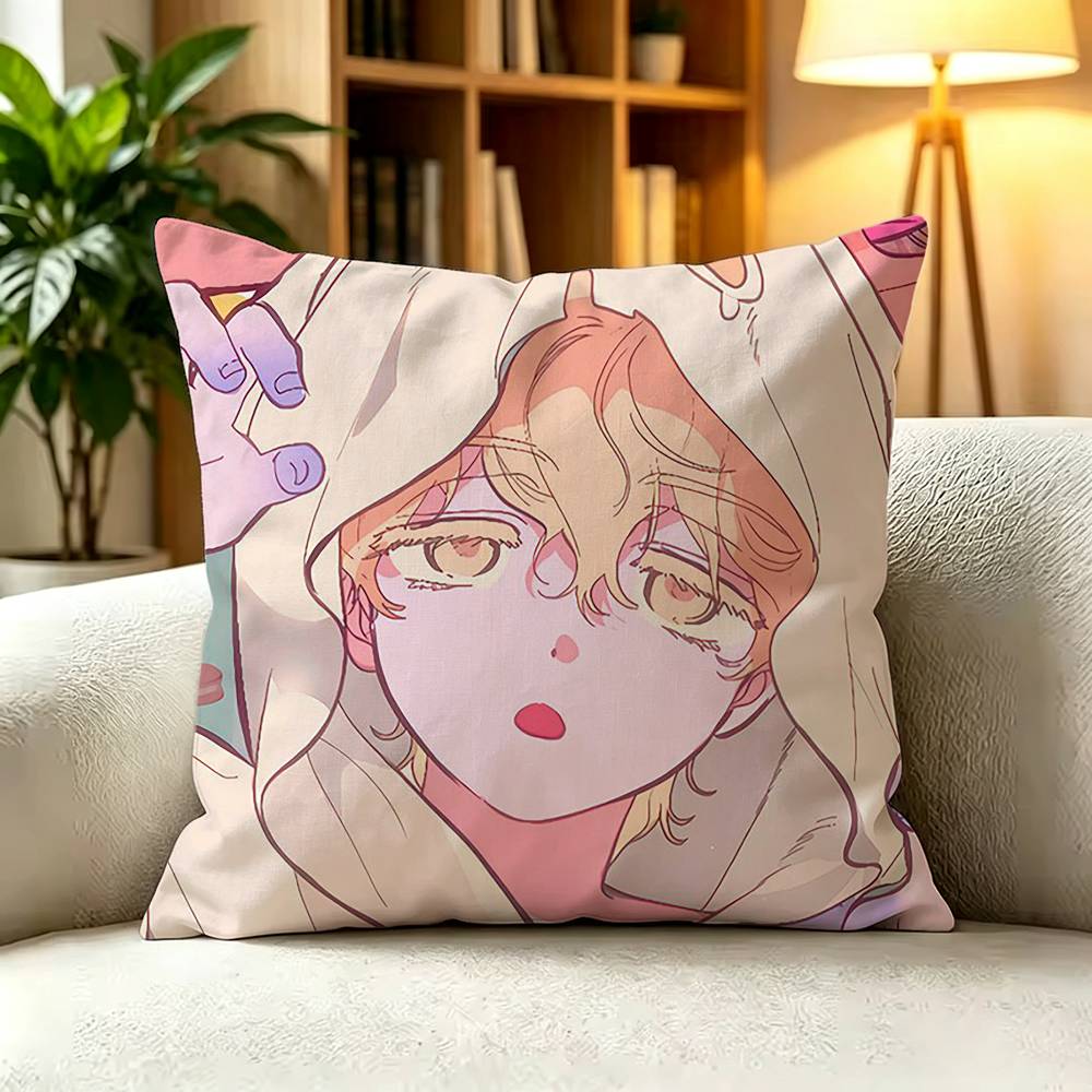 L-Luka Alien Stage Pillow Cover Sofa Cushion Cover Home Room Decoration Children Gift