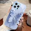 Farfalla Fiore Verde Per iPhone 16 E 15 14 13 Plus 12 mini 11 Pro Max XR Xs Max X 7 8 6 6S 2022 Custodia in Vetro Temperato per Telefono