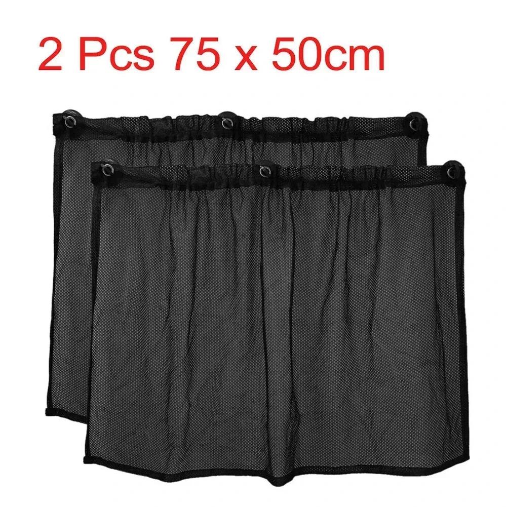 2ks 50*75cm Auto Sluneční clony Čelní sklo Boční okno Sluneční clona Závěs Anti UV Sluneční clony Doplňky do interiéru auta univerzálně