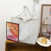 Gepunktete lässige Canvas-Tragetasche Damen Schulter-Achseltasche