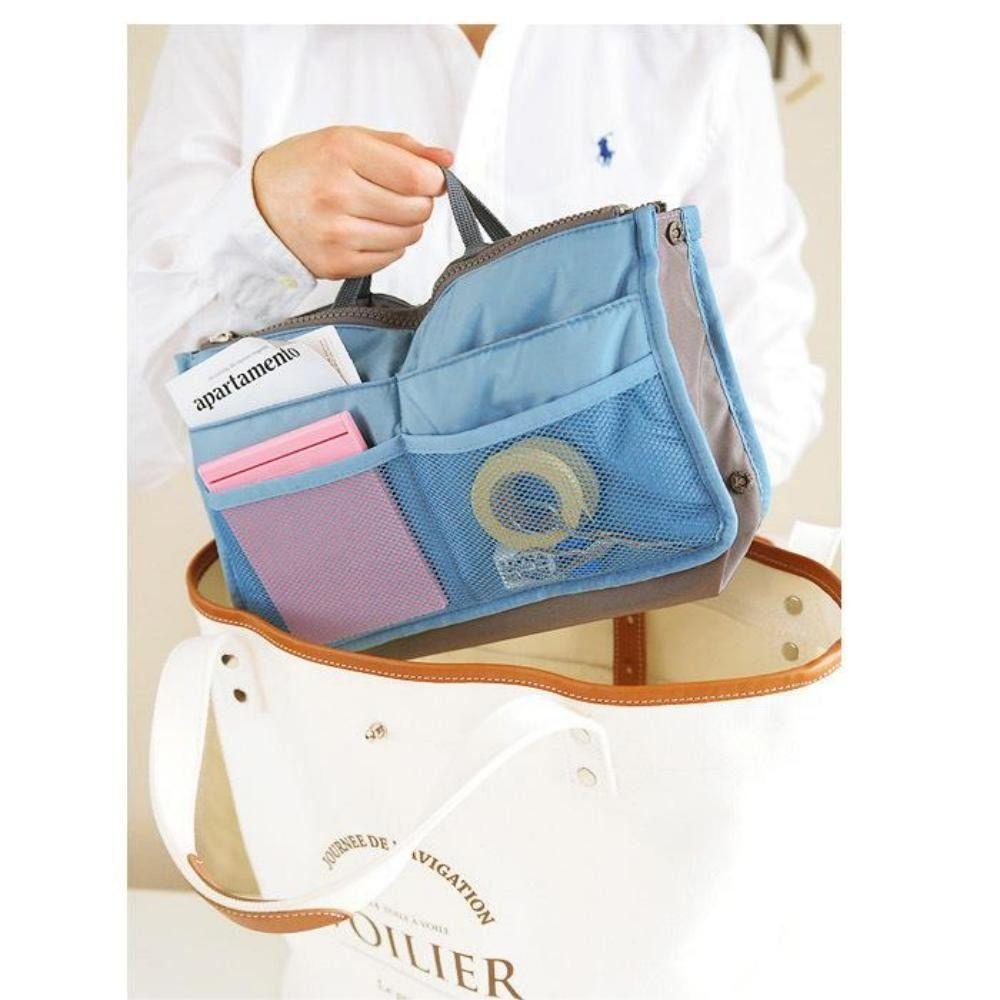 Newly Insert Liner Women's Bag Storage Bag Zip lock Bag Makeup Pouch Travel Cosmetic Handbag