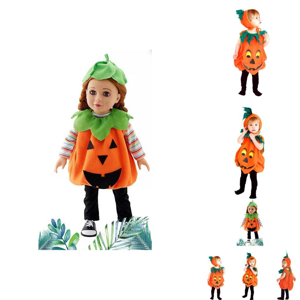 Super Cute Pumpkin Costume Set For Kids Perfect For Halloween Cosplay!