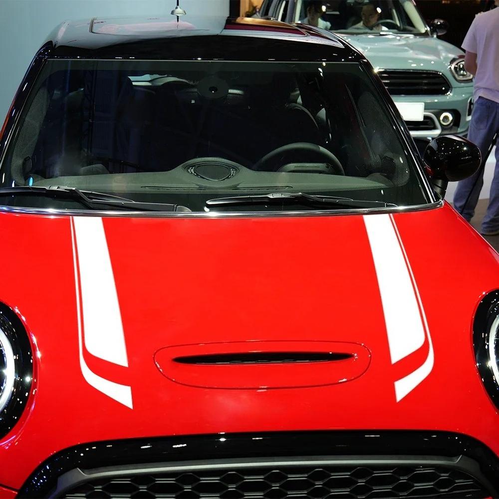 Auto Motorhaube Vinyl Aufkleber Gestreifte Dekoration Vinyl Aufkleber für Mini Cooper S JCW Countryman F56 F55 F60 R56 R60 R61 R56 F54