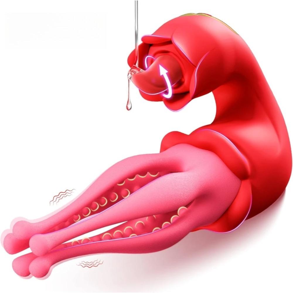 3-in-1 Waterproof Clitoral G-Spot & Nipple Vibrator - Enhanced Oral Stimulation Toy for Female Orgasm (Quick Charge)