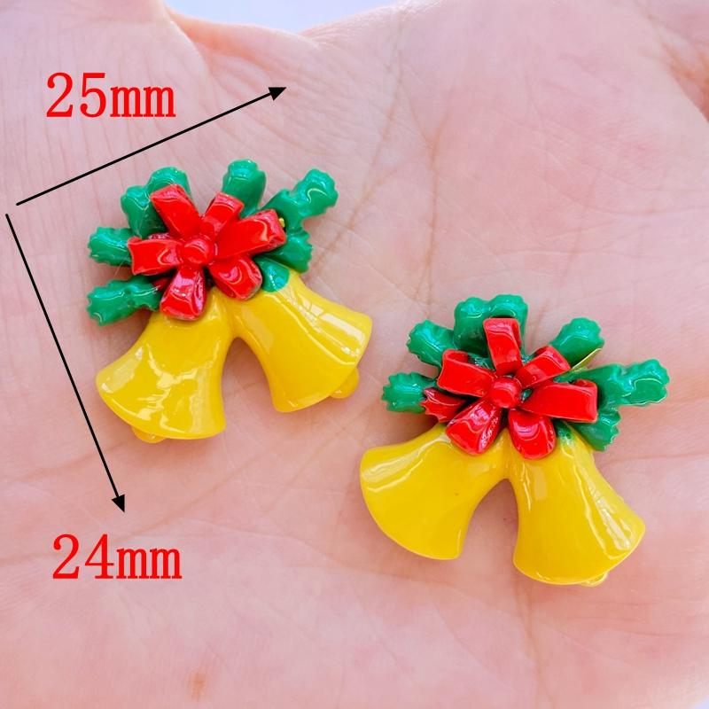 10Pcs New Mini Cute Cartoon Christmas Series Flat Back Resin Cabochons Scrapbooking DIY Jewelry Craft Decoration Accessorie