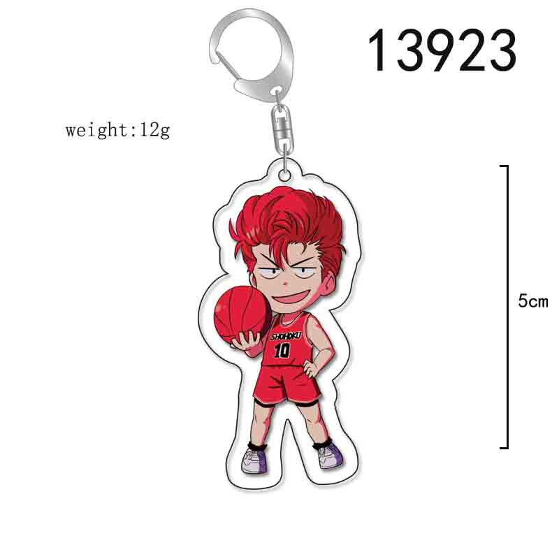 Double-Sided Slam Dunk Rukawa Kaede & Hanamichi Sakuragi Acrylic Keychain In Stock