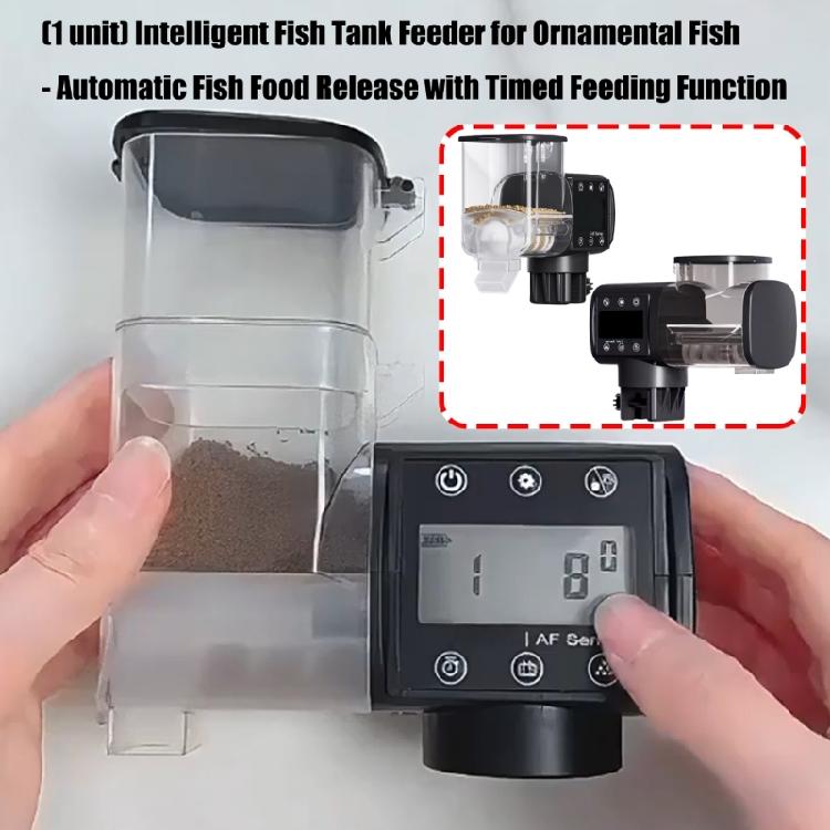 Digital Timer Fish Feeder For Aquariums Automatic Food Dispenser Quiet Operations Easy Installation Design for Pet Care