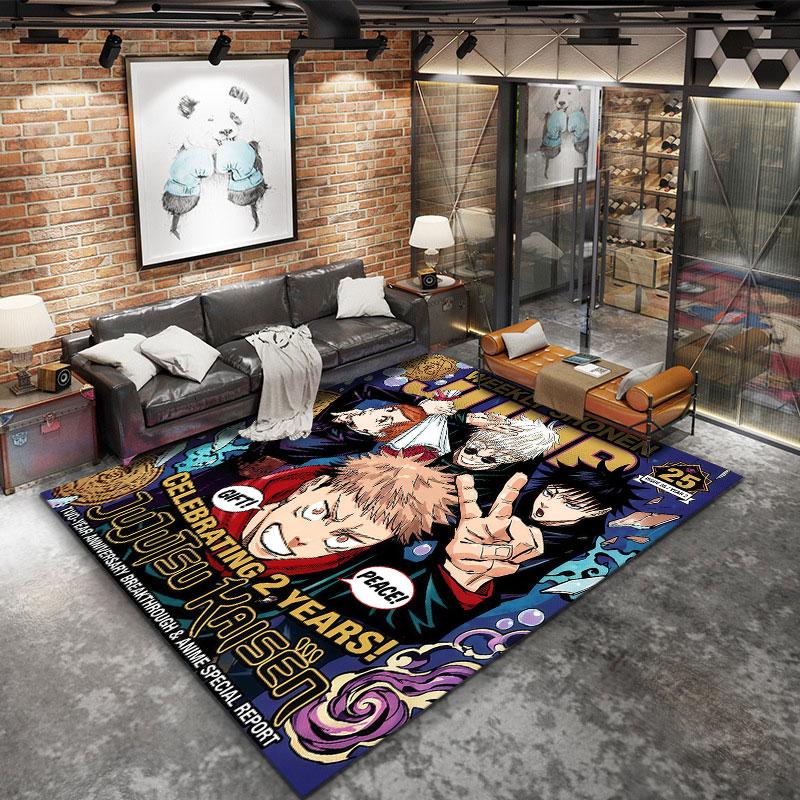 Jujutsu Kaisen Carpet Rug For Living Room Bedroom Home Sofa Decoration Kids Play Nonslip Floor Mat