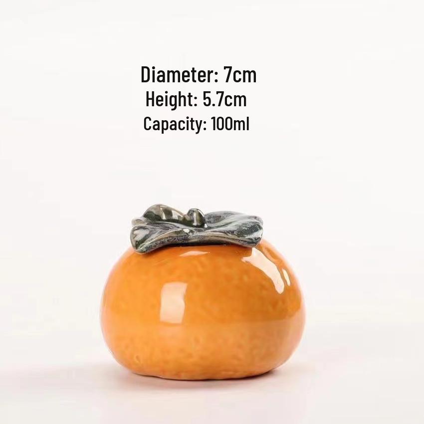 

Маленькая керамическая оранжевая чайная банка: Дизайн в виде фруктов, Подставка для свадебных конфет, Креативное подарочное украшение See Details