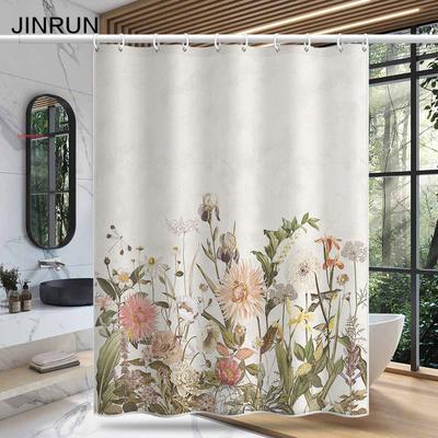 Bathroom Thickened Waterproof Curtain Mildew Proof Shower Curtain Shower Partition Curtain Shower Curtain Bathroom Curtain Free Perforation